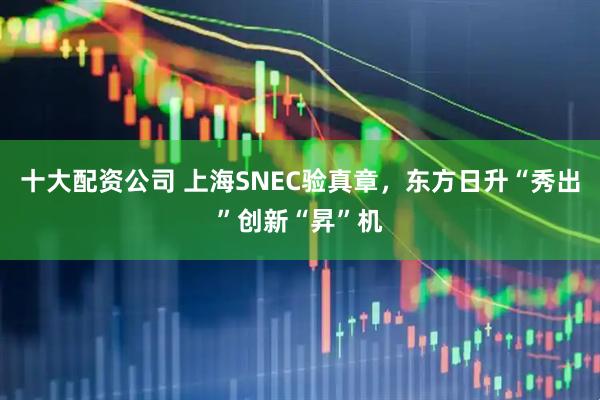 十大配资公司 上海SNEC验真章，东方日升“秀出”创新“昇”机